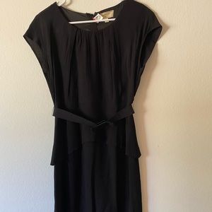 Black knee length dress